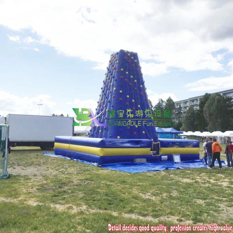 Kids Sport Game Inflatable Rocking Climbing Wall Tower / Air Mountain Game Climbing Wall